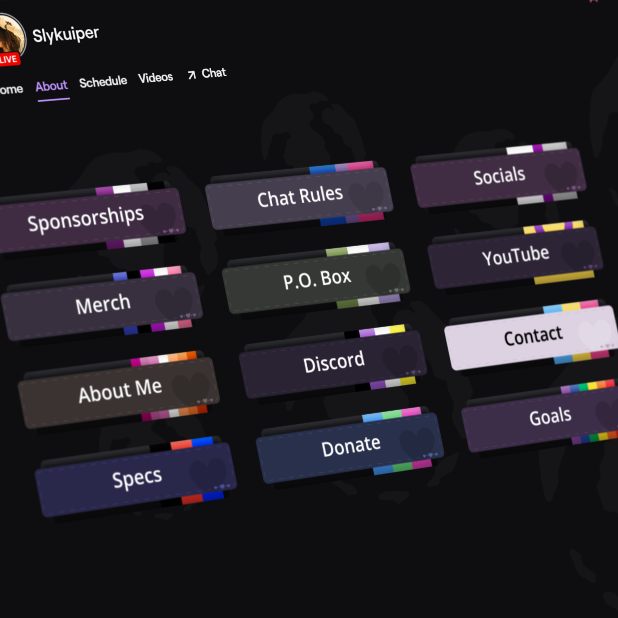 Pride Collection Twitch Panels